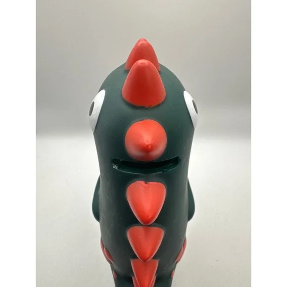 Cute Dinosaur Coin Bank Money Saving Piggy Bank Green Red - Picture 5 of 6
